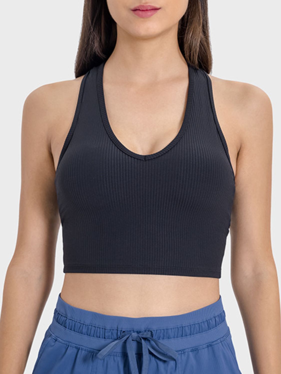 Scoop Neck Wide Strap Active Tank