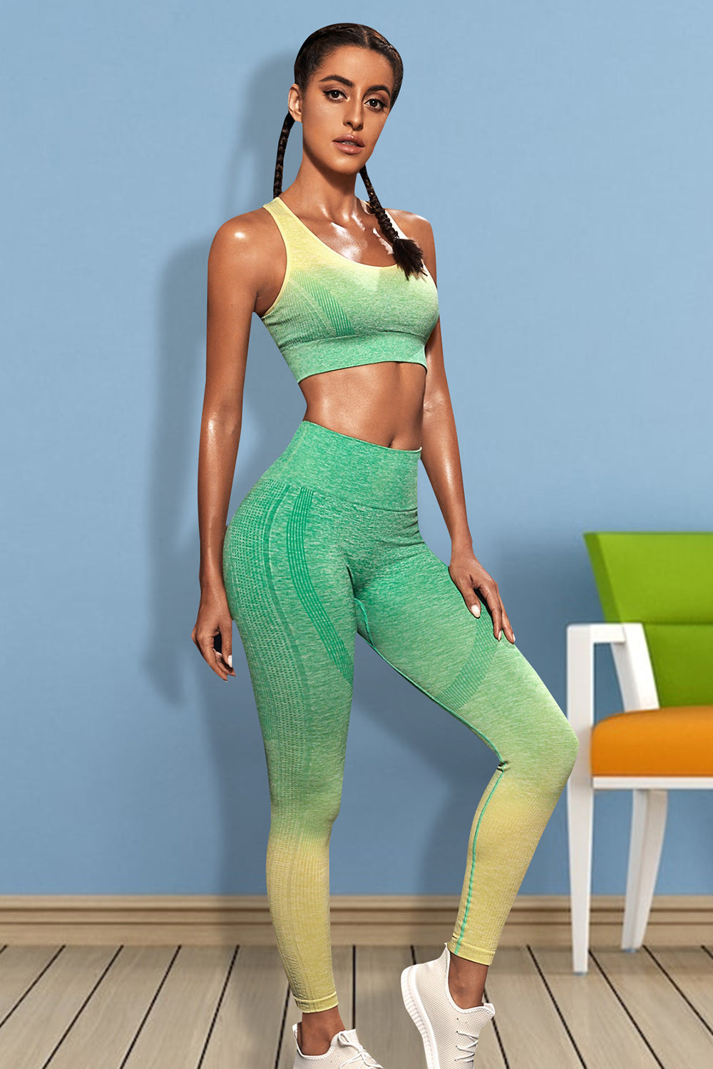 Conjunto de regata esportiva e leggings