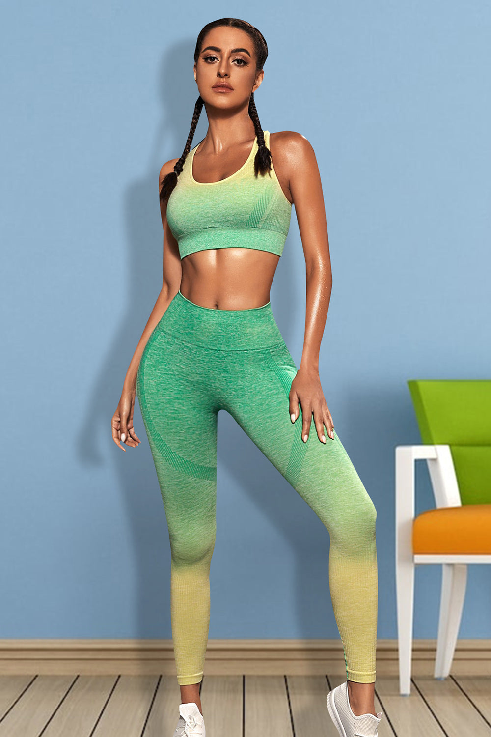 Conjunto de regata esportiva e leggings