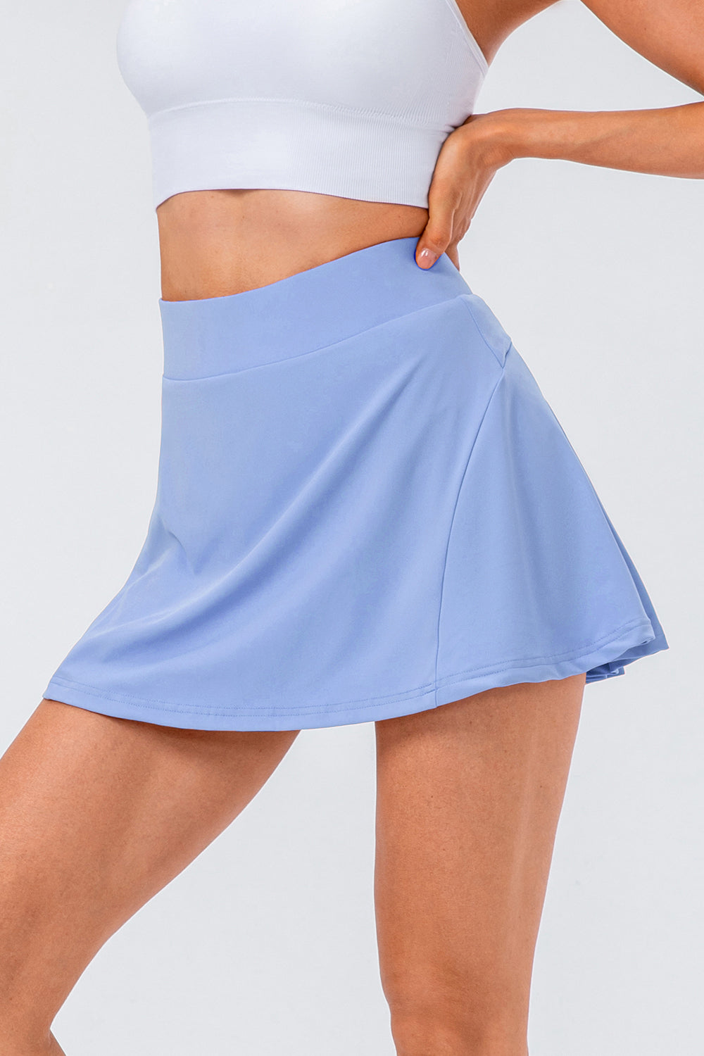 High Rise Pleated Fitness Skirt